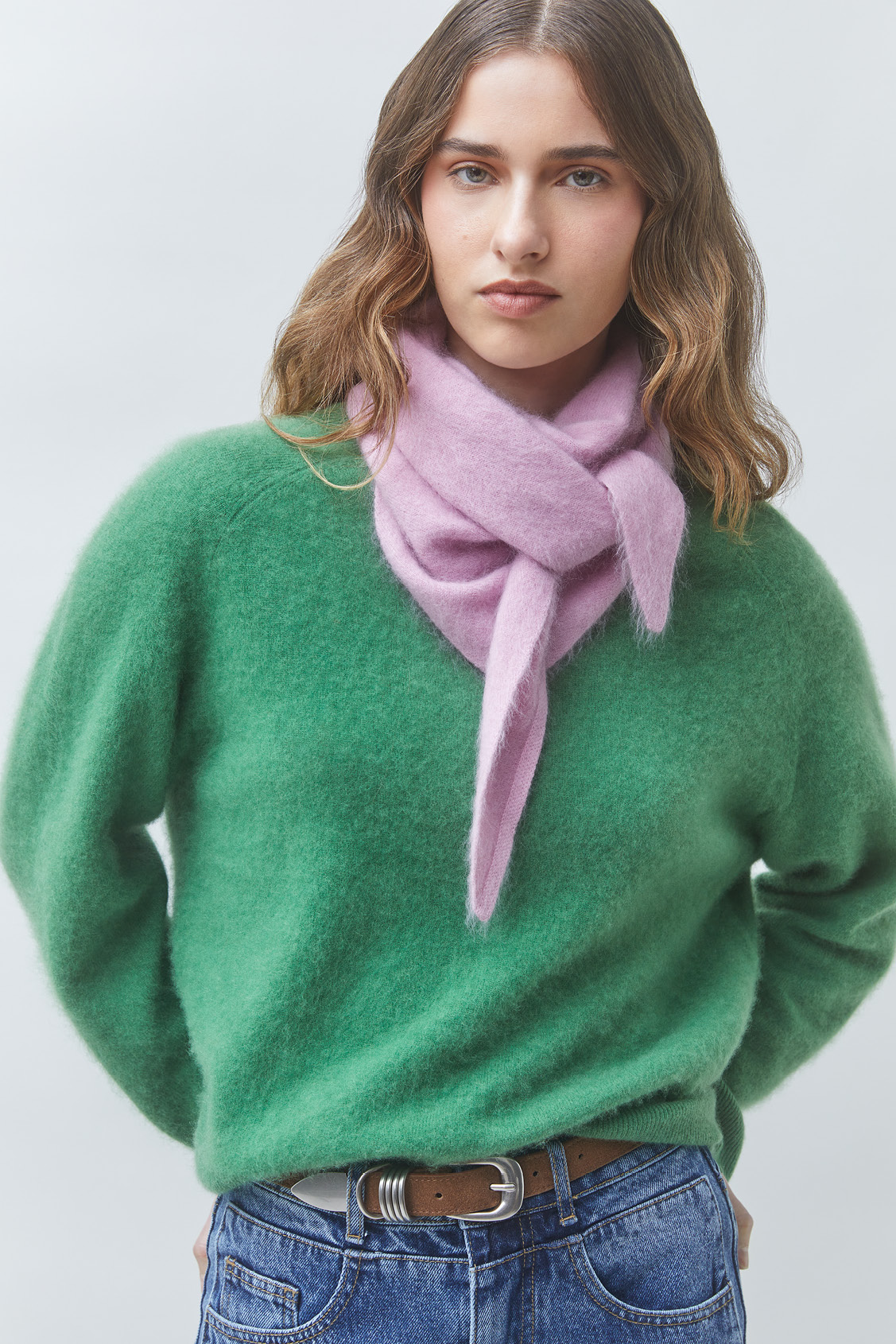 PICADI Pull uni vert en laine Vert Suncoo