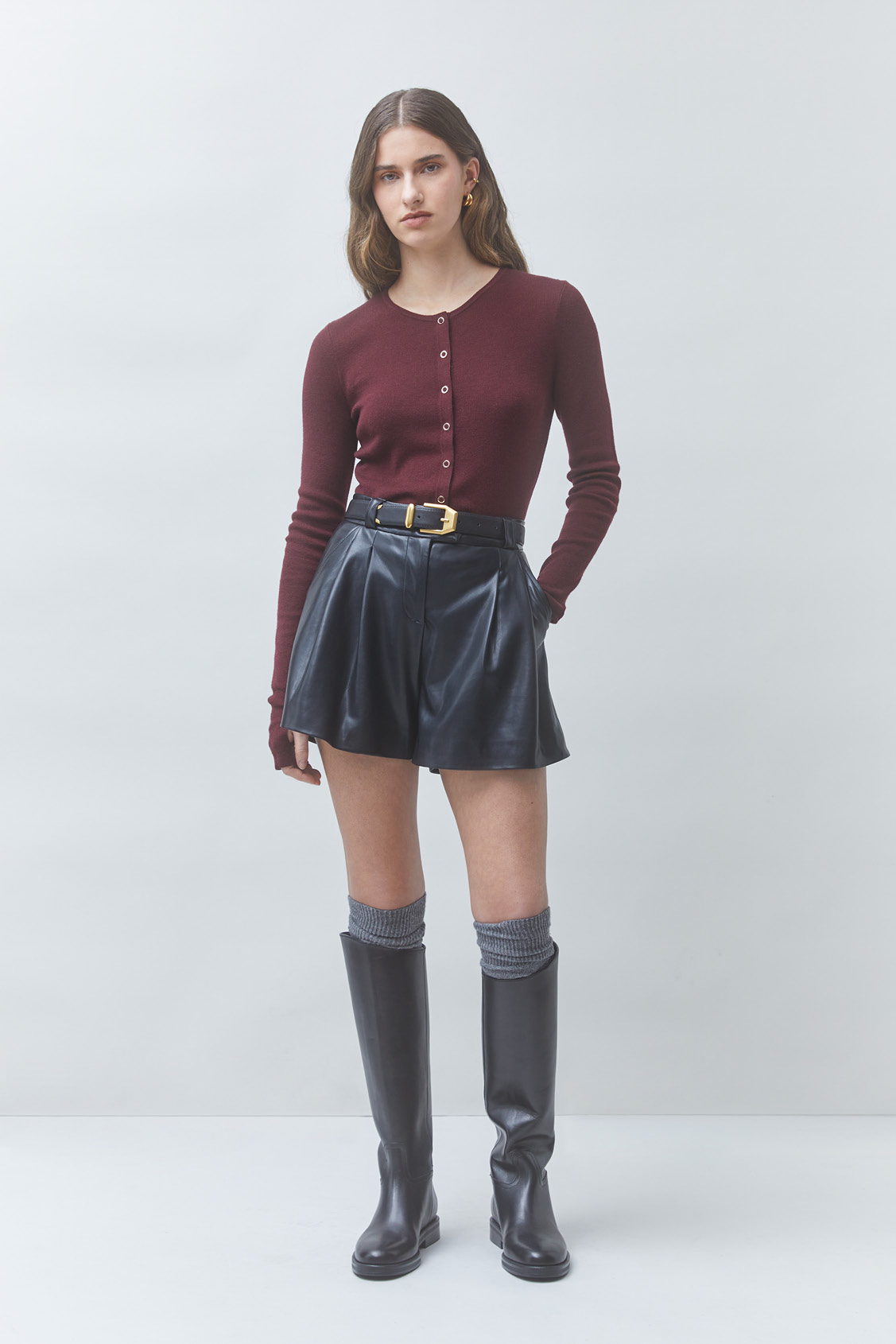PHARLA Pull fin en laine Prune Suncoo