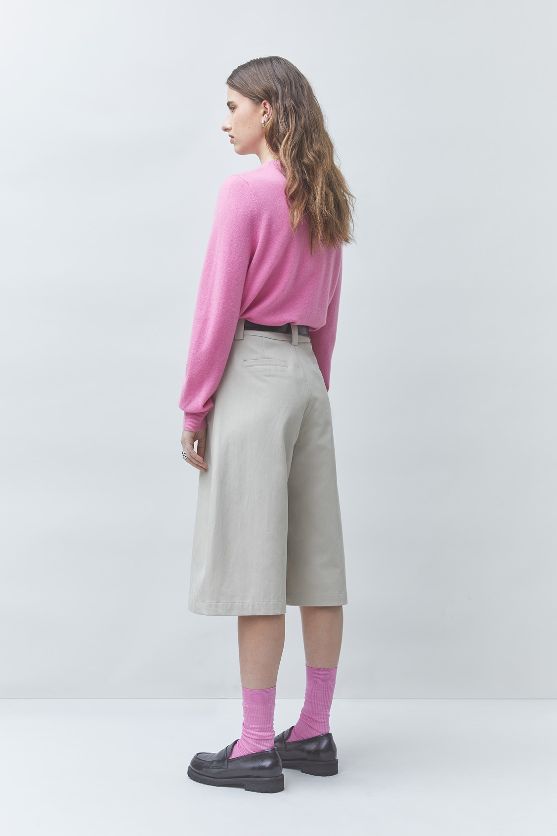 PAZ Pull uni rose en laine Rose Suncoo