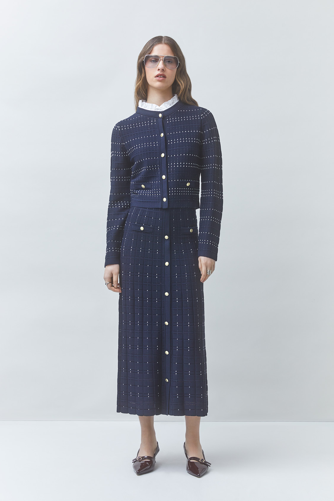 GANELI Gilet fantaisie bicolore Bleu nuit Suncoo
