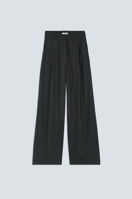 JAYCE Pantalon rayé à pinces Carbone Suncoo