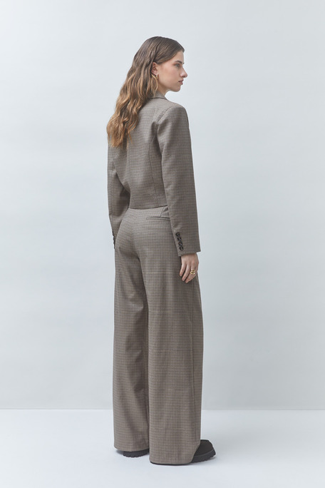 JUNIOR Pantalon large à pinces Taupe Suncoo