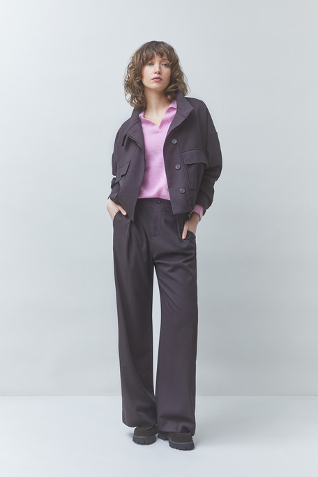 JET Pantalon à pinces choco Chocolat Suncoo