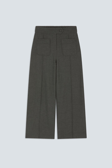 JERRY Pantalon large carbone Carbone Suncoo