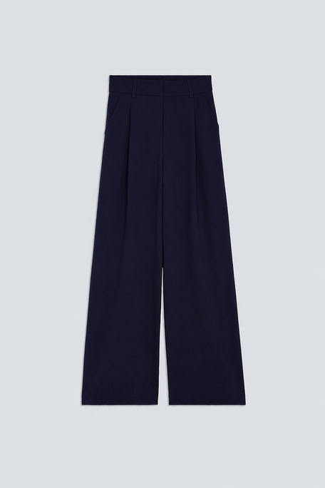 JONAS Pantalon tailleur à pinces bleu nuit Bleu nuit Suncoo