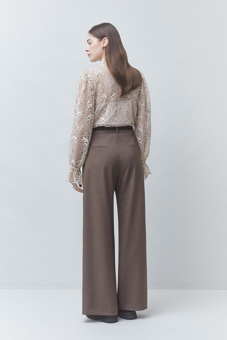 JONAS Pantalon tailleur à pinces taupe Taupe Suncoo