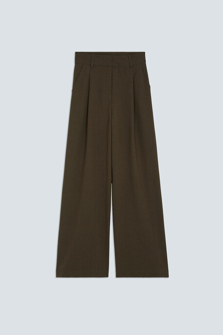 JONAS Pantalon tailleur à pinces taupe Taupe Suncoo