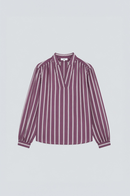 LORENS Blouse oversize à rayures Prune Suncoo