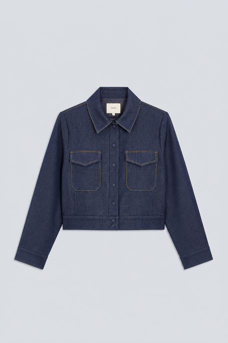 LULLABY Veste courte en denim Bleu brut Suncoo