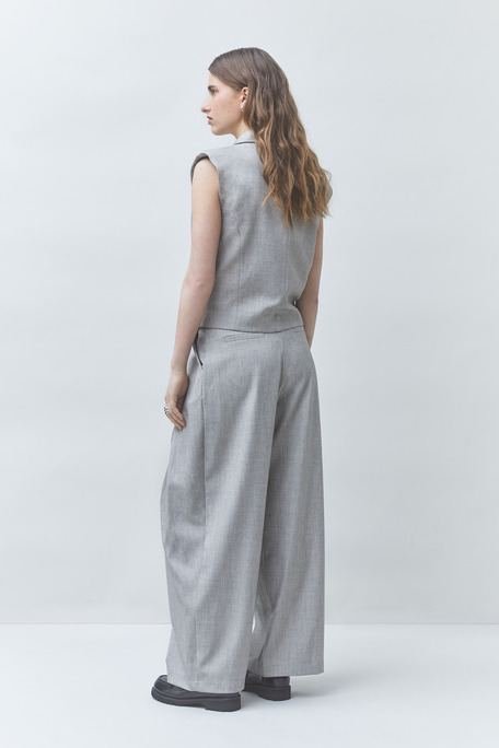 DAYGC Veste blazer sans manche Gris clair Suncoo