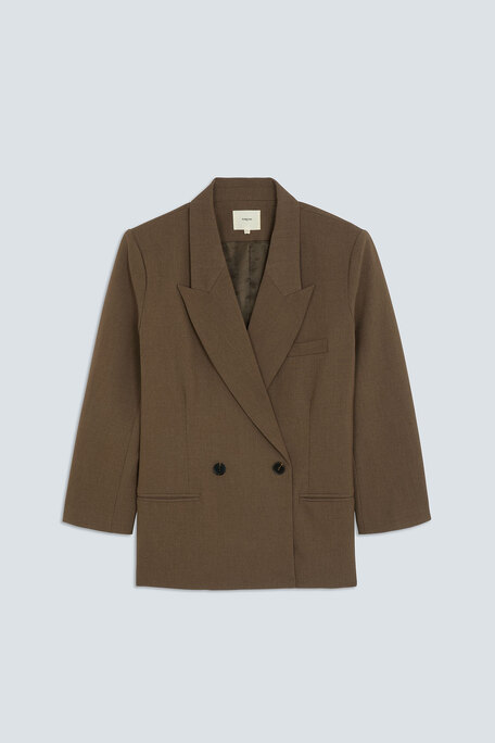 DUKE Veste blazer oversize Taupe Suncoo