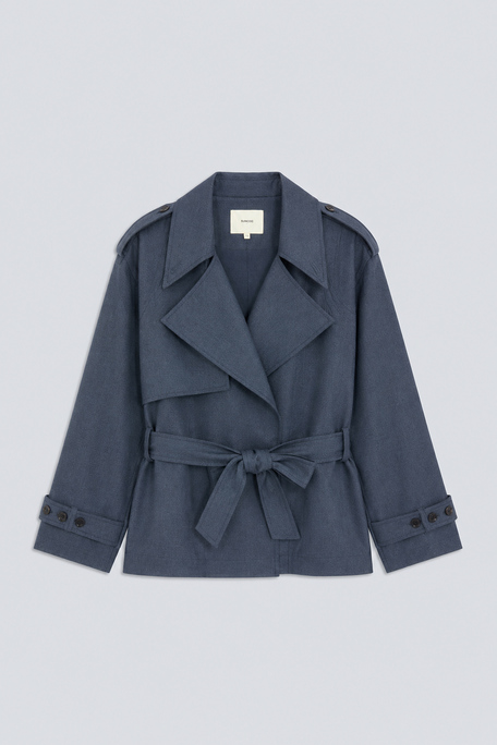 DUST Veste courte oversize ceinturée Carbone Suncoo