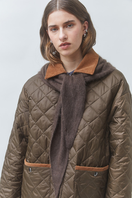 DEBUT Veste matellassée bicolore Kaki Suncoo