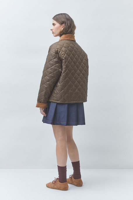 DEBUT Veste matellassée bicolore Kaki Suncoo