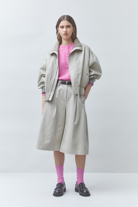 DAZZLE Veste courte oversize Greige Suncoo