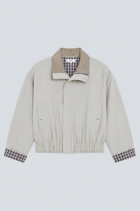 DAZZLE Veste courte oversize Greige Suncoo