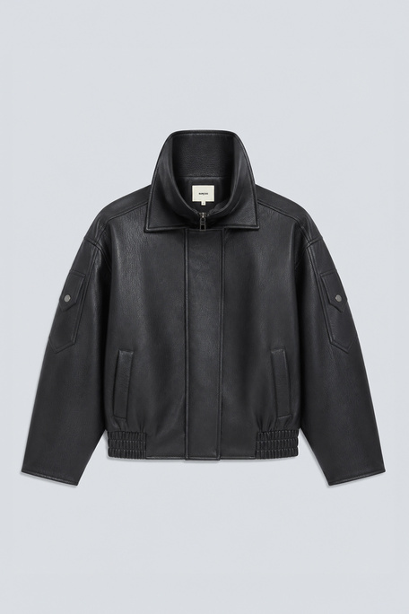 EARLY Manteau oversize en simili cuir noir Noir Suncoo