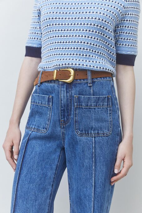 RICK Jean large détails poches Bleu jeans Suncoo