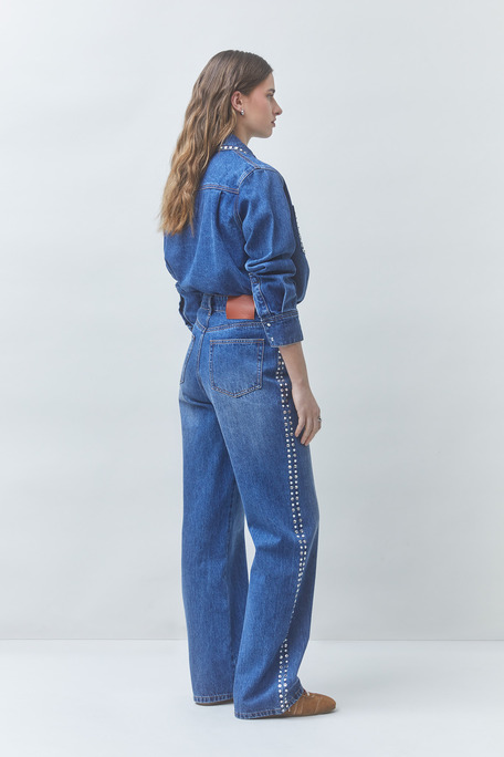 ROLLING Jean strassé fantaisie Bleu jeans Suncoo