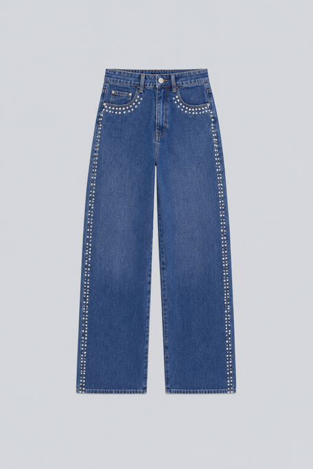 ROLLING Jean strassé fantaisie Bleu jeans Suncoo