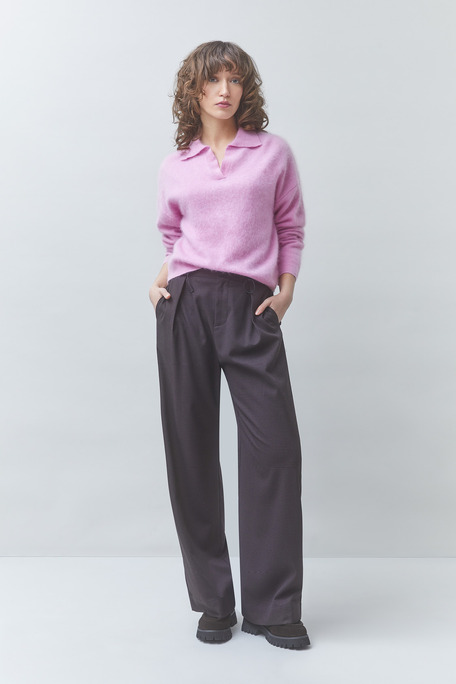 PADOMA Pull uni en laine rose Rose Suncoo