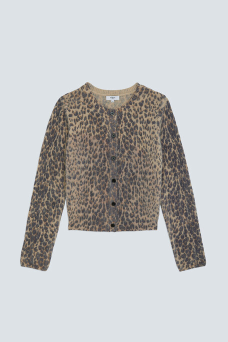 GACIA Gilet léopard beige Beige Suncoo