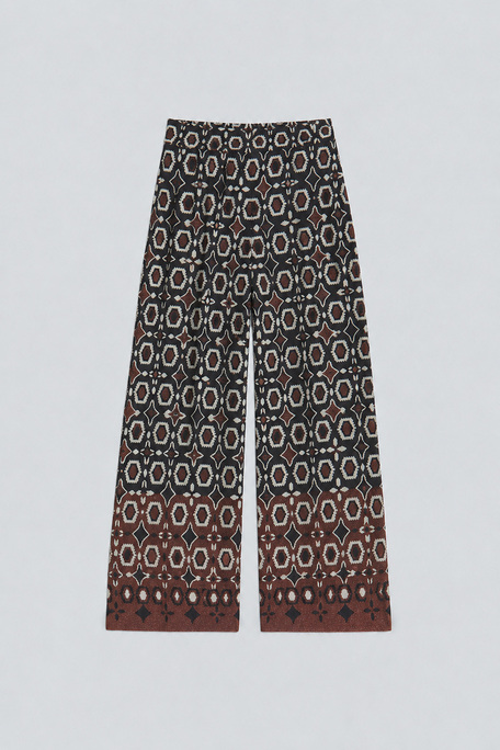JASPER Pantalon en maille jacquard Noir Suncoo