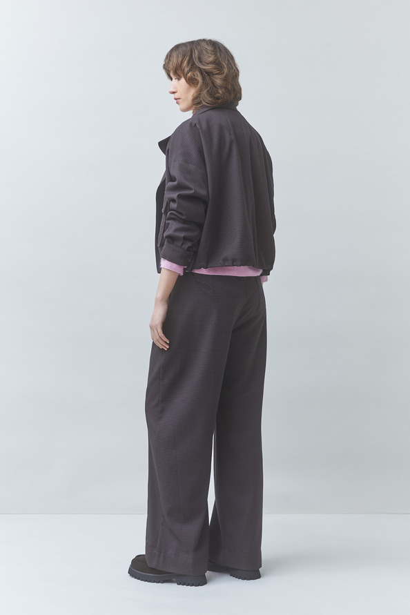 JET Pantalon &agrave; pinces choco Chocolat Suncoo