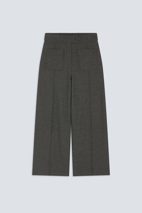 JERRY Pantalon large carbone Carbone Suncoo