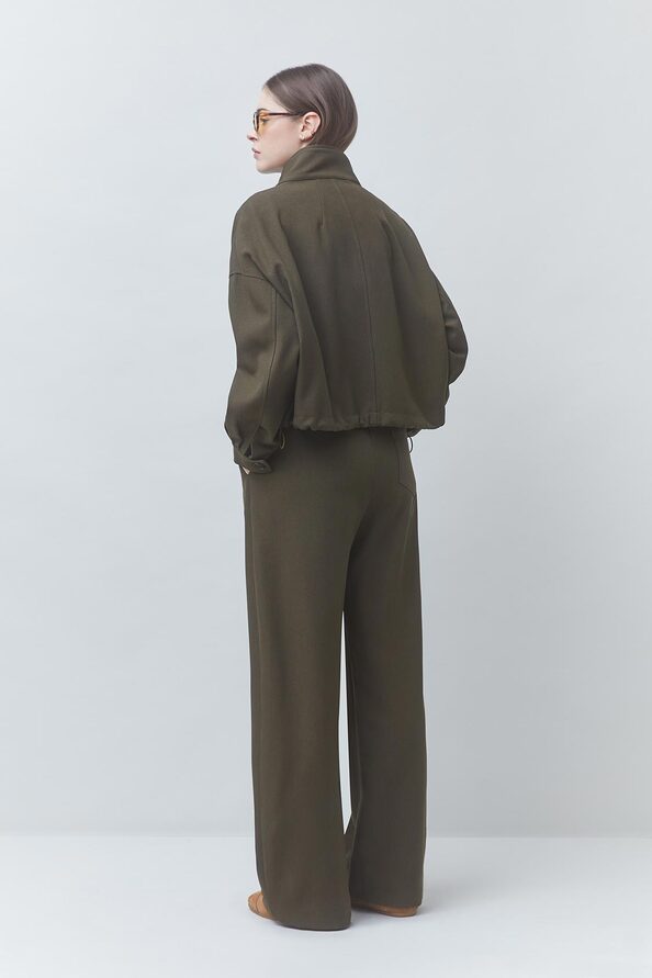 JIO Pantalon large &agrave; cordons Kaki Suncoo