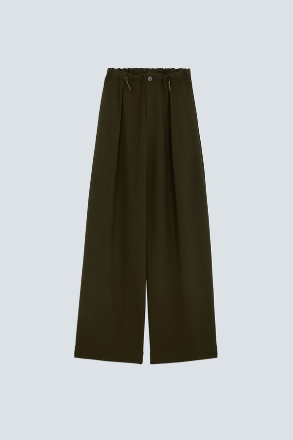 JIO Pantalon large &agrave; cordons Kaki Suncoo