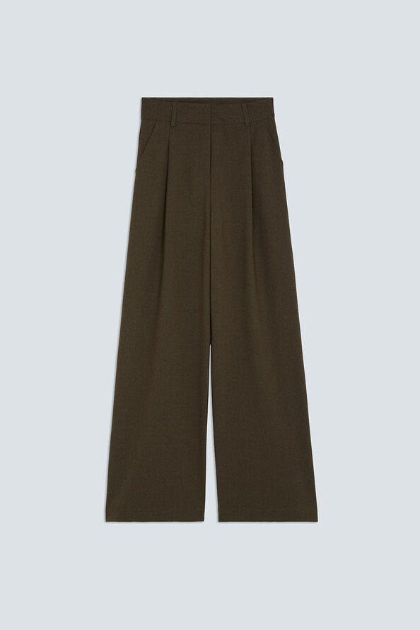 JONAS Pantalon tailleur &agrave; pinces taupe Taupe Suncoo