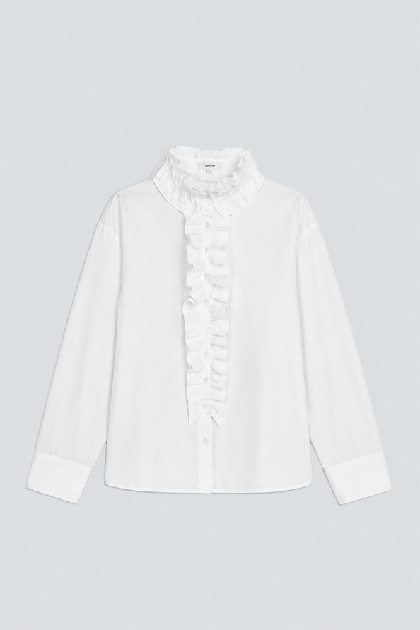 LUCIE Chemise col victorien Blanc casse Suncoo
