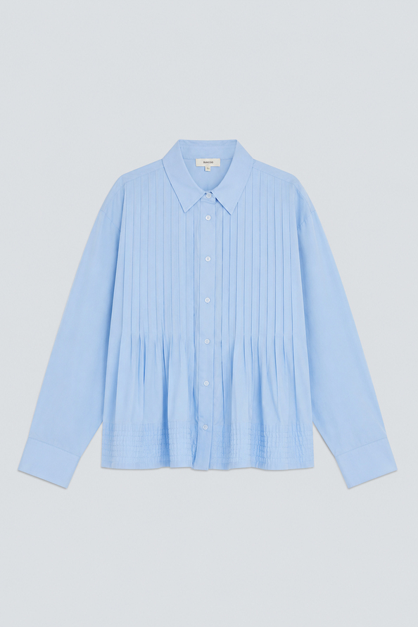 LOELI Chemise pliss&eacute;e Bleu ciel Suncoo
