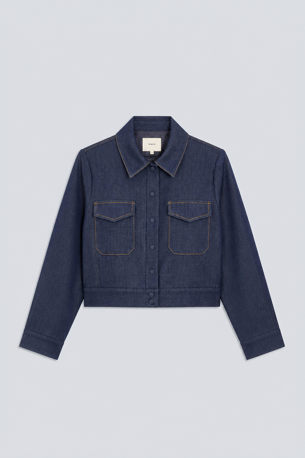LULLABY Veste courte en denim Bleu brut Suncoo
