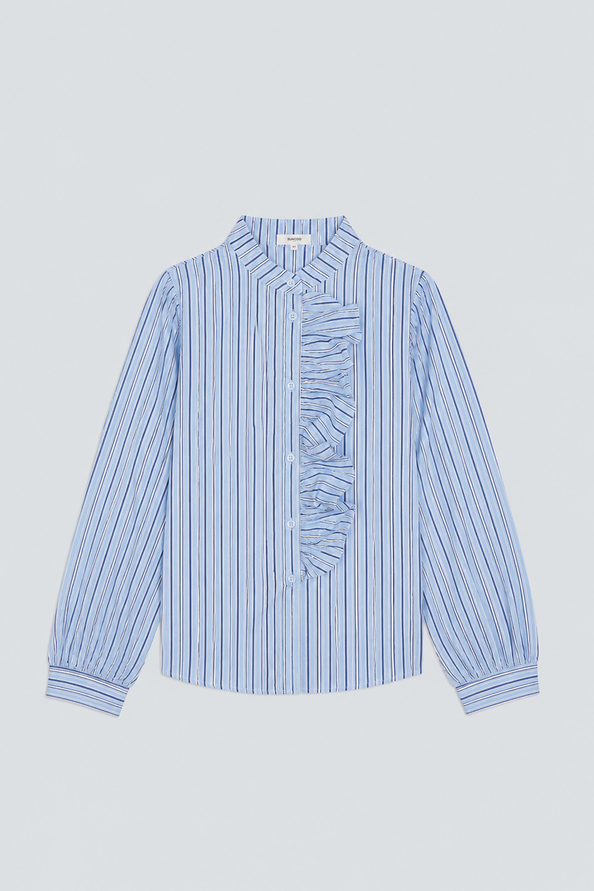 LOLLI Chemise fluide &agrave; rayures Bleu Suncoo