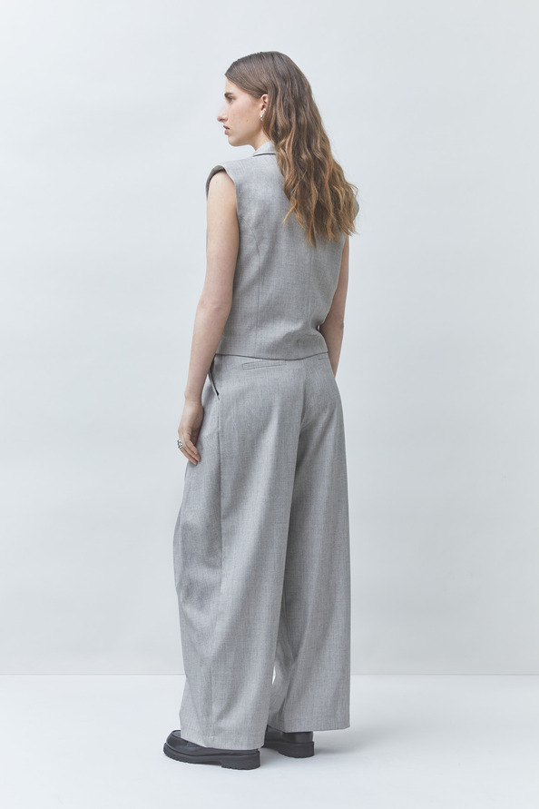 DAYGC Veste blazer sans manche Gris clair Suncoo