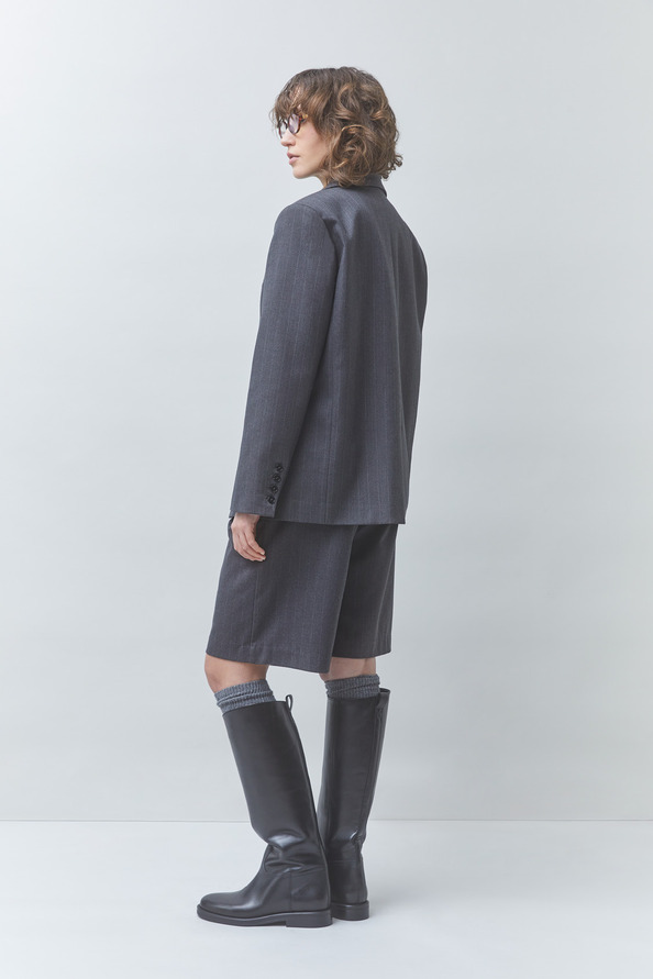DWEN Veste blazer &agrave; rayures Carbone Suncoo
