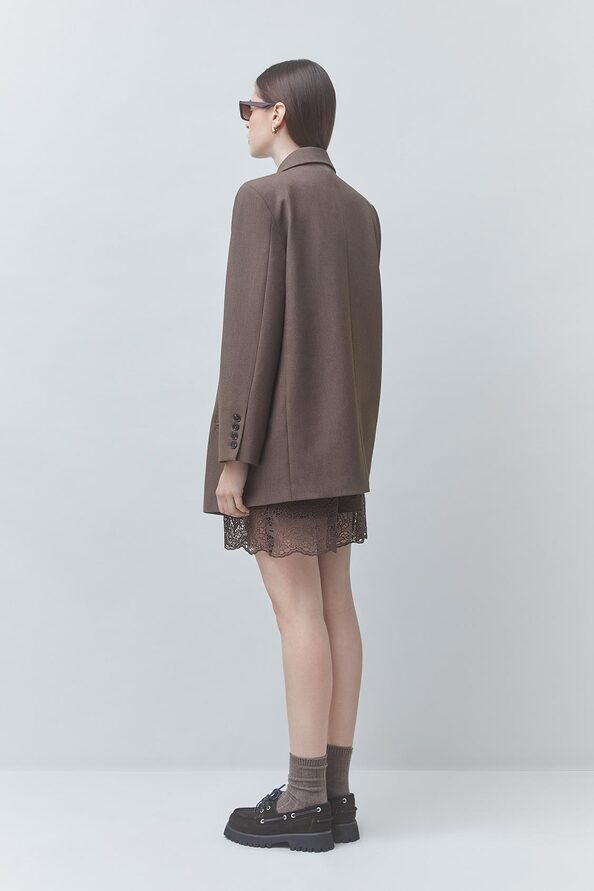 DUKE Veste blazer oversize Taupe Suncoo