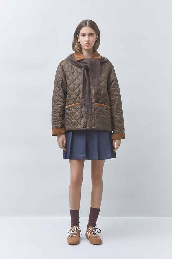 DEBUT Veste matellass&eacute;e bicolore Kaki Suncoo