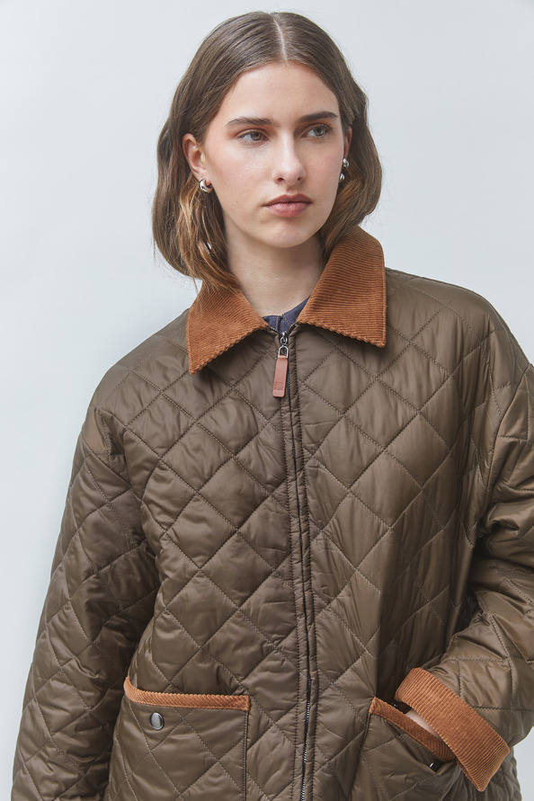 DEBUT Veste matellass&eacute;e bicolore Kaki Suncoo