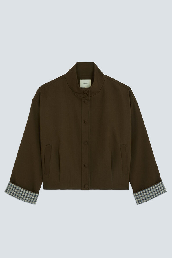 DATING Veste courte choco Chocolat Suncoo