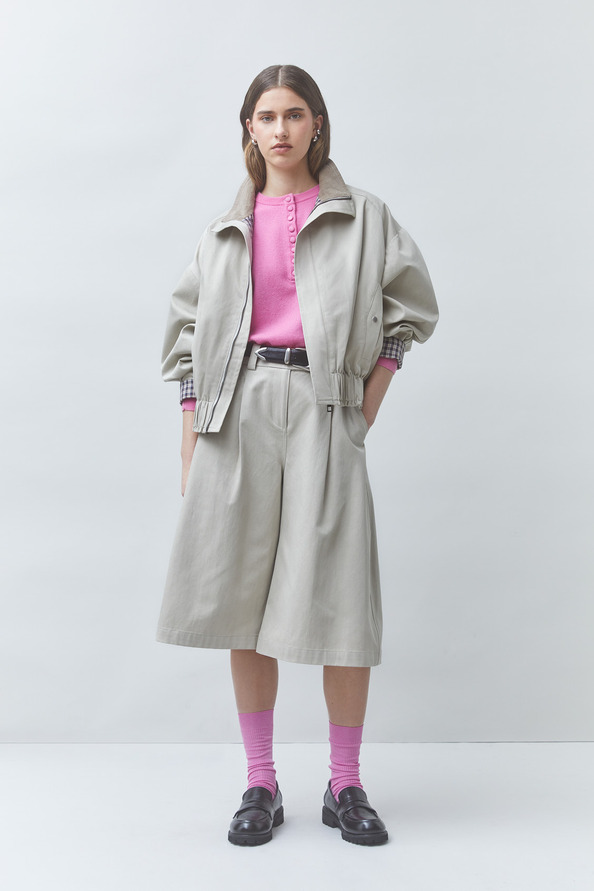 DAZZLE Veste courte oversize Greige Suncoo
