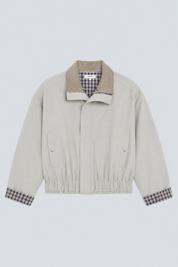 DAZZLE Veste courte oversize Greige Suncoo