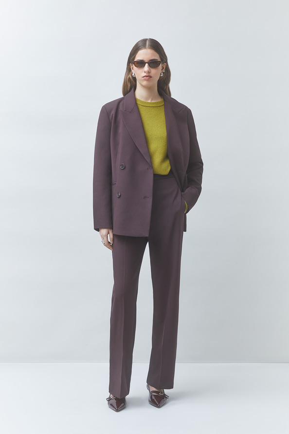 DIARY Veste blazer uni prune Prune Suncoo