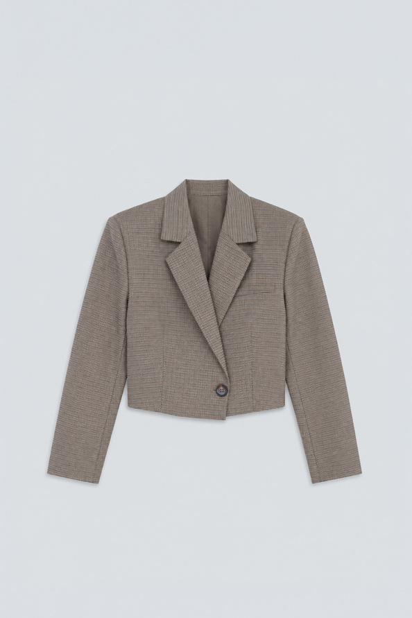 DUDE Veste courte blazer portefeuille Taupe Suncoo
