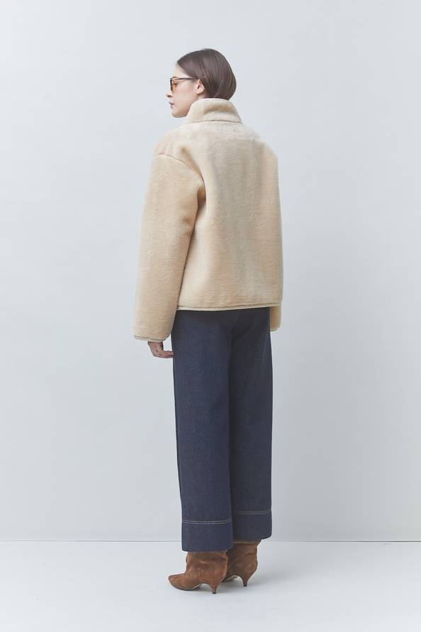 ELITE Manteau beige en fausse fourrure Beige Suncoo