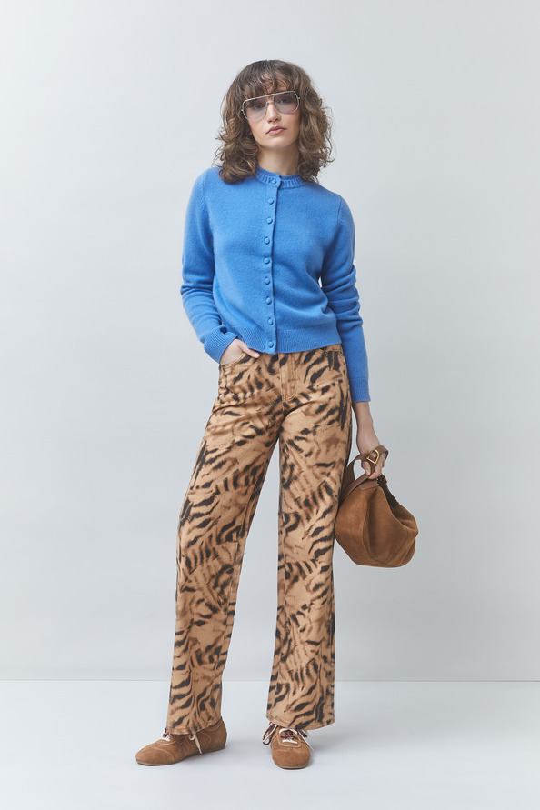 ROBIN Jean imprim&eacute; sauvage Beige Suncoo