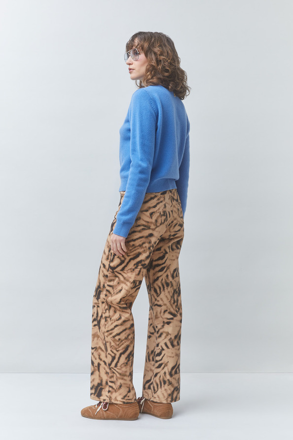 ROBIN Jean imprim&eacute; sauvage Beige Suncoo