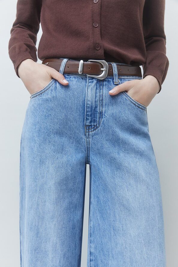 RECIFE Jean large &eacute;vas&eacute; Jeans clair Suncoo